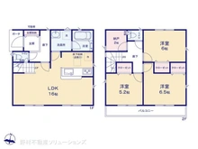 【愛知県/名古屋市名東区梅森坂】名古屋市名東区梅森坂1丁目 新築一戸建て 間取り図