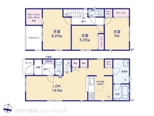 【愛知県/名古屋市名東区梅森坂】名古屋市名東区梅森坂1丁目 新築一戸建て 間取り図