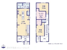 【愛知県/名古屋市西区貝田町】名古屋市西区貝田町1丁目 新築一戸建て 間取り図