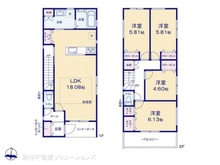 【愛知県/名古屋市西区歌里町】名古屋市西区歌里町 中古一戸建て 間取り図