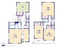 【愛知県/名古屋市北区東味鋺】名古屋市北区東味鋺3丁目 中古一戸建て 間取り図