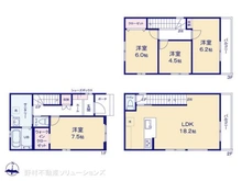 【愛知県/名古屋市瑞穂区雁道町】名古屋市瑞穂区雁道町1丁目 新築一戸建て 間取り図