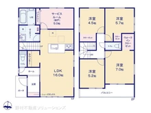 【愛知県/名古屋市北区長喜町】名古屋市北区長喜町3丁目 新築一戸建て 間取り図