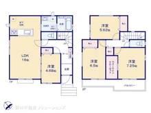 【愛知県/名古屋市天白区島田黒石】名古屋市天白区島田黒石 新築一戸建て 間取り図