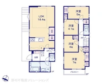 【愛知県/名古屋市名東区よもぎ台】名古屋市名東区よもぎ台3丁目 新築一戸建て 間取り図