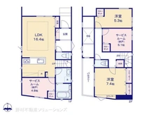 【愛知県/名古屋市西区城西町】名古屋市西区城西町 新築一戸建て 間取り図