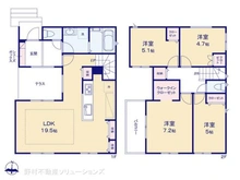 【愛知県/名古屋市天白区梅が丘】名古屋市天白区梅が丘3丁目 新築一戸建て 間取り図
