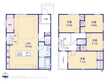 【愛知県/名古屋市天白区梅が丘】名古屋市天白区梅が丘3丁目 新築一戸建て 間取り図