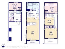 【愛知県/名古屋市瑞穂区大喜町】名古屋市瑞穂区大喜町3丁目 新築一戸建て 間取り図