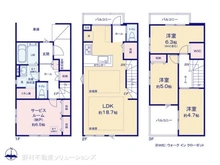 【愛知県/名古屋市昭和区前山町】名古屋市昭和区前山町2丁目 新築一戸建て 間取り図
