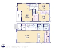【愛知県/名古屋市西区花原町】名古屋市西区花原町 新築一戸建て 間取り図