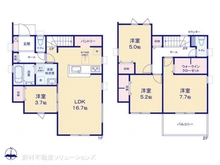 【愛知県/名古屋市北区西味鋺】名古屋市北区西味鋺5丁目 新築一戸建て 間取り図