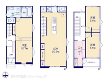 【愛知県/名古屋市西区笠取町】名古屋市西区笠取町1丁目 新築一戸建て 間取り図