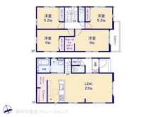 【愛知県/名古屋市天白区土原】名古屋市天白区土原1丁目 新築一戸建て 間取り図