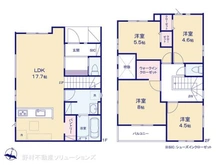 【愛知県/名古屋市瑞穂区白砂町】名古屋市瑞穂区白砂町2丁目 新築一戸建て 間取り図