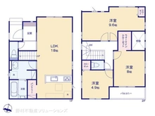 【愛知県/名古屋市瑞穂区白砂町】名古屋市瑞穂区白砂町2丁目 新築一戸建て 間取り図