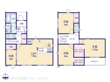 【愛知県/名古屋市北区楠味鋺】名古屋市北区楠味鋺5丁目 新築一戸建て 間取り図