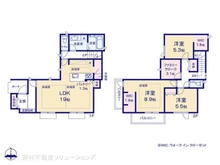 【愛知県/名古屋市北区如意】名古屋市北区如意4丁目 中古一戸建て 間取り図
