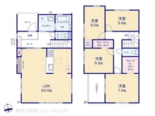 【愛知県/名古屋市西区こも原町】名古屋市西区こも原町 新築一戸建て 間取り図