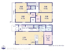 【愛知県/名古屋市北区上飯田北町】名古屋市北区上飯田北町1丁目 新築一戸建て 間取り図