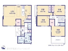 【愛知県/名古屋市瑞穂区軍水町】名古屋市瑞穂区軍水町3丁目 新築一戸建て 間取り図