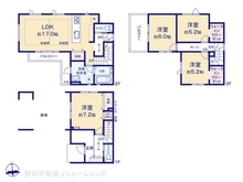 【愛知県/名古屋市北区清水】名古屋市北区清水2丁目 新築一戸建て 間取り図