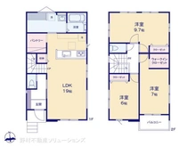 【愛知県/名古屋市千種区下方町】名古屋市千種区下方町1丁目 新築一戸建て 間取り図