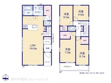 【愛知県/名古屋市瑞穂区萩山町】名古屋市瑞穂区萩山町2丁目 新築一戸建て 間取り図