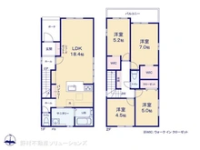 【愛知県/名古屋市瑞穂区萩山町】名古屋市瑞穂区萩山町2丁目 新築一戸建て 間取り図