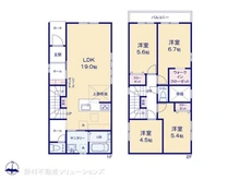 【愛知県/名古屋市瑞穂区萩山町】名古屋市瑞穂区萩山町2丁目 新築一戸建て 間取り図