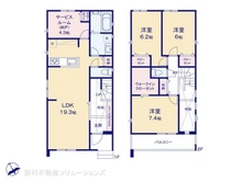 【愛知県/名古屋市北区楠味鋺】名古屋市北区楠味鋺3丁目 新築一戸建て 間取り図