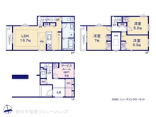 【愛知県/名古屋市千種区青柳町】名古屋市千種区青柳町5丁目 新築一戸建て 間取り図