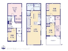 【愛知県/名古屋市昭和区白金】名古屋市昭和区白金1丁目 新築一戸建て 間取り図