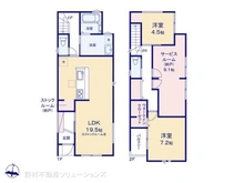 【愛知県/名古屋市西区大野木】名古屋市西区大野木4丁目 新築一戸建て 間取り図