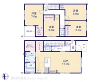 【愛知県/名古屋市守山区西新】名古屋市守山区西新 新築一戸建て 間取り図