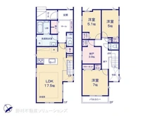 【愛知県/名古屋市昭和区川名町】名古屋市昭和区川名町4丁目 新築一戸建て 間取り図