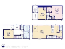 【愛知県/名古屋市瑞穂区井戸田町】名古屋市瑞穂区井戸田町1丁目 新築一戸建て 間取り図