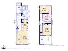 【愛知県/名古屋市西区赤城町】名古屋市西区赤城町 新築一戸建て 間取り図