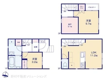 【神奈川県/横浜市磯子区東町】横浜市磯子区東町 新築一戸建て 間取り図