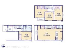 【神奈川県/横浜市磯子区上町】横浜市磯子区上町 新築一戸建て 間取り図