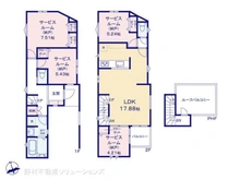 【神奈川県/横浜市磯子区滝頭】横浜市磯子区滝頭1丁目 新築一戸建て 間取り図