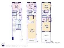【神奈川県/横浜市中区赤門町】横浜市中区赤門町1丁目 新築一戸建て 間取り図