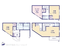 【神奈川県/横浜市中区山元町】横浜市中区山元町3丁目 新築一戸建て 間取り図