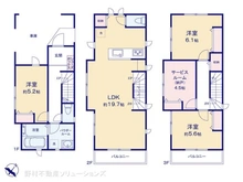 【神奈川県/横浜市磯子区岡村】横浜市磯子区岡村5丁目 新築一戸建て 間取り図
