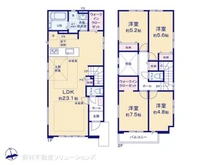 【東京都/板橋区高島平】板橋区高島平5丁目 新築一戸建て 間取り図