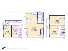 【東京都/北区赤羽】北区赤羽3丁目 新築一戸建て 間取り図