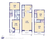 【東京都/北区志茂】北区志茂3丁目 新築一戸建て 間取り図