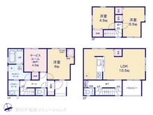【東京都/北区志茂】北区志茂3丁目 新築一戸建て 間取り図