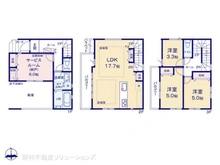【東京都/北区豊島】北区豊島4丁目 新築一戸建て 間取り図