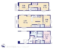【東京都/北区上十条】北区上十条5丁目 新築一戸建て 間取り図